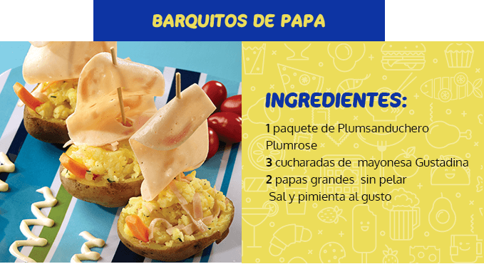 barquitos de papa