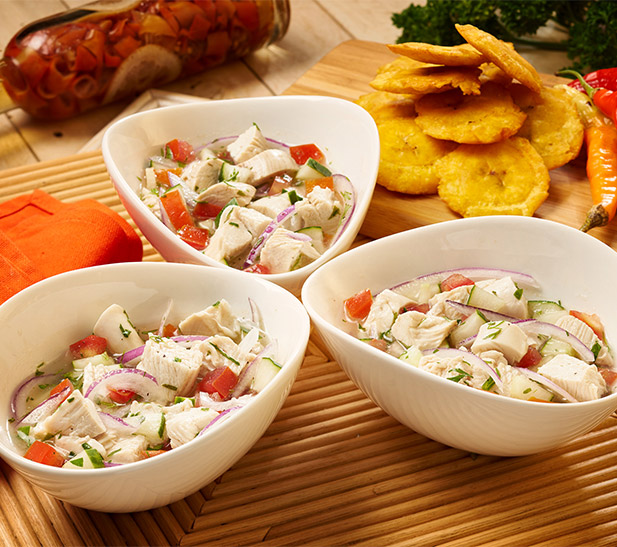 Ceviche de pollo estilo manaba