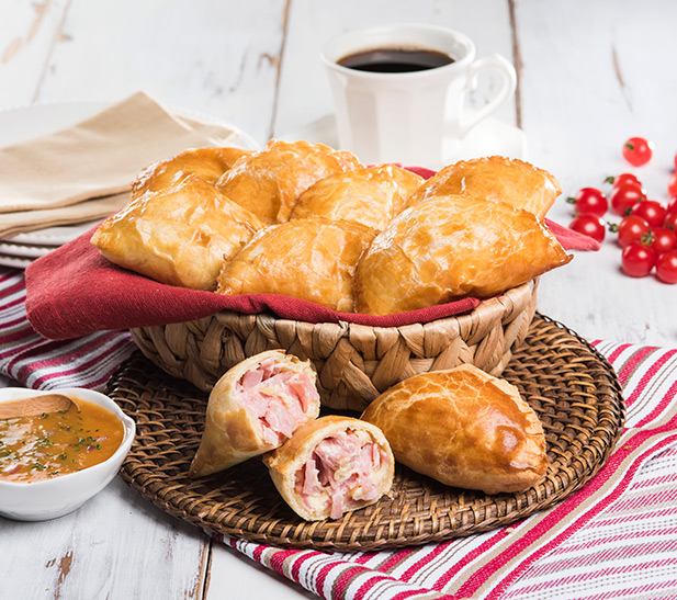 Empanadas de jamón y queso Plumrose