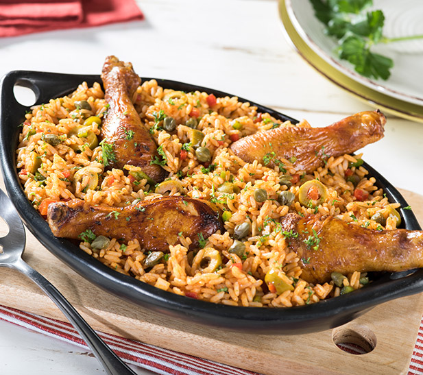 Arroz con estilo caribeño 