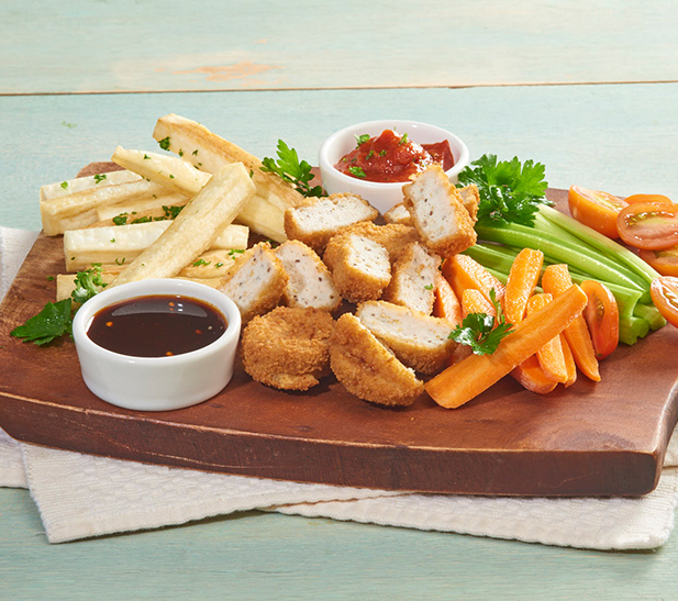 Picada de nuggets