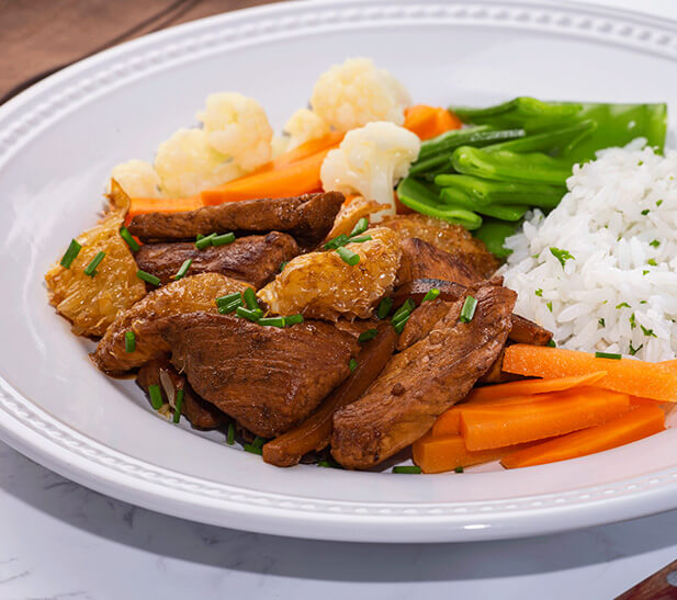 Filete de cerdo agridulce