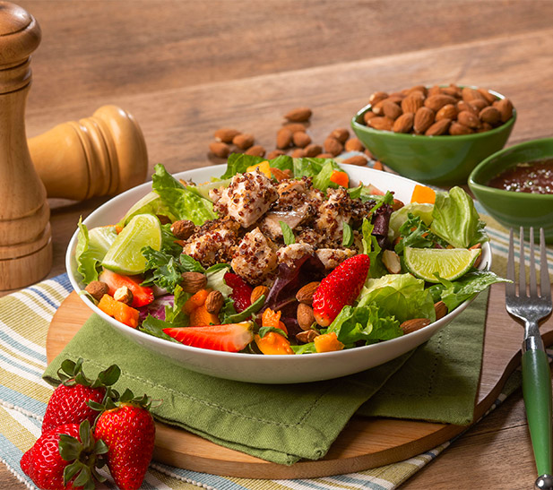 Ensalada de pollo crocante