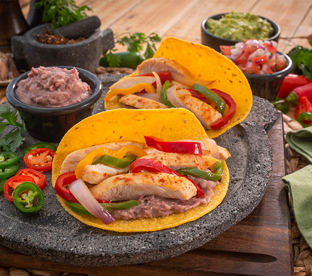 Fajitas de pavo