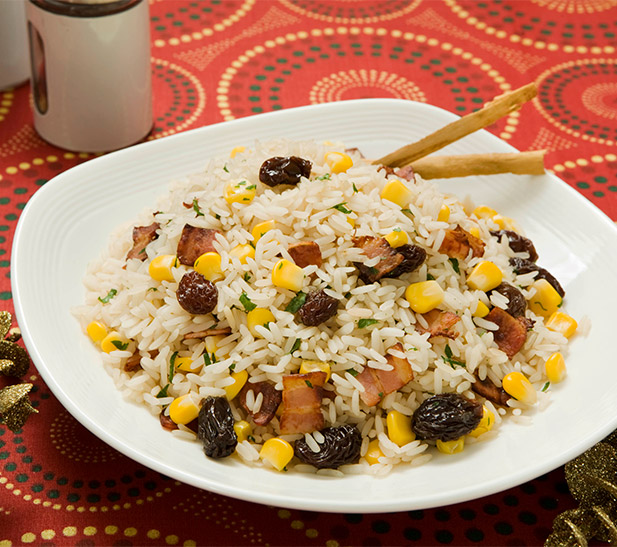 Arroz con canela y tocino 